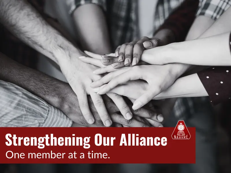 NARVRE membership recruitment graphic.